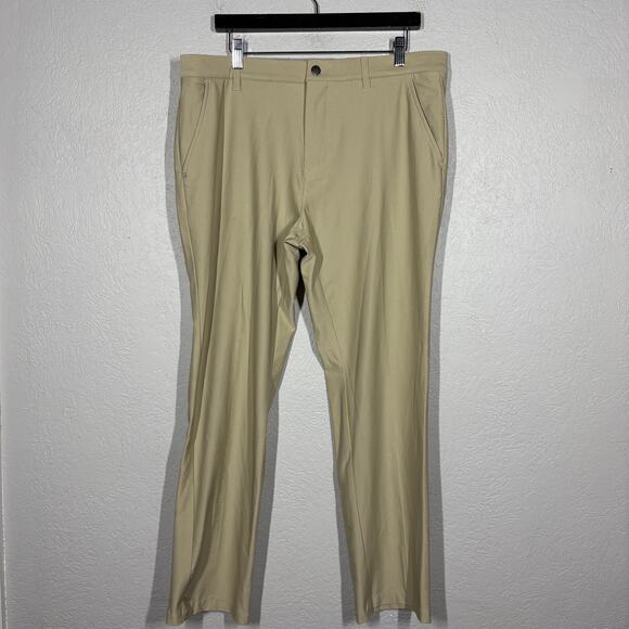 Adidas Golf Pants Casual Sport Office Athletic Khaki Stretch - 36x32 - Picture 3 of 7